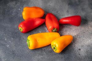 Bell pepper small vegetable fresh healthy meal food snack diet on the table copy space food background rustic top view keto or paleo diet veggie vegan or vegetarian food photo