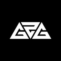 GZG triangle letter logo design with triangle shape. GZG triangle logo design monogram. GZG triangle vector logo template with red color. GZG triangular logo Simple, Elegant, and Luxurious Logo. GZG