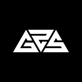 GZS triangle letter logo design with triangle shape. GZS triangle logo design monogram. GZS triangle vector logo template with red color. GZS triangular logo Simple, Elegant, and Luxurious Logo. GZS
