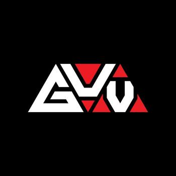 diseño de logotipo de letra de triángulo guv con forma de triángulo. monograma de diseño de logotipo de triángulo guv. plantilla de logotipo de vector de triángulo guv con color rojo. logotipo triangular guv logotipo simple, elegante y lujoso. jefe