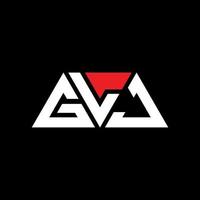 GLJ triangle letter logo design with triangle shape. GLJ triangle logo design monogram. GLJ triangle vector logo template with red color. GLJ triangular logo Simple, Elegant, and Luxurious Logo. GLJ