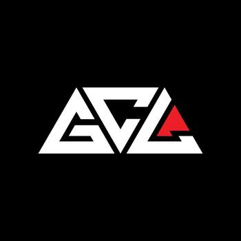 Diseño de logotipo de letra triangular gcl con forma de triángulo. monograma de diseño de logotipo de triángulo gcl. plantilla de logotipo de vector de triángulo gcl con color rojo. logotipo triangular gcl logotipo simple, elegante y lujoso. gcl