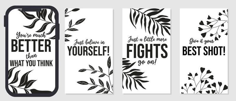 Premium Vector  Aesthetic quotes inspirational vector design