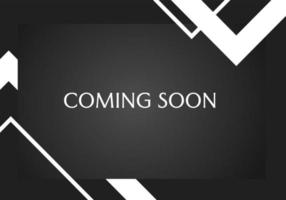 black coming soon banner. simple and elegant ad design vector