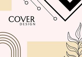 aesthetic cover design. elegant and minimalist background. vector