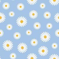 Delicate and light pattern with daisies vector