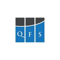QFS letter design.QFS letter logo design on WHITE background. QFS creative initials letter logo concept. QFS letter design.QFS letter logo design on WHITE background. Q vector