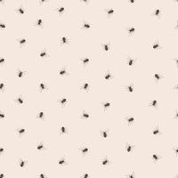 Spiders on a beige background, vector pattern