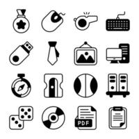 education icons set isolated on white background vector