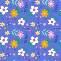 Seamless pattern with flowers. Vector illustrations