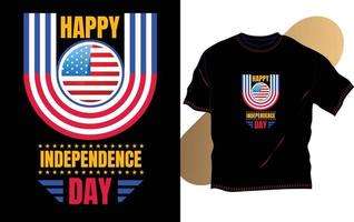 Independence Day colorful typography design template for your pod site vector