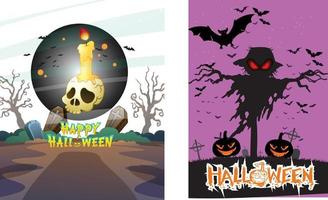 Halloween Day Scary Vector Design