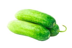 cucumber on  isolated  background Clipping path photo