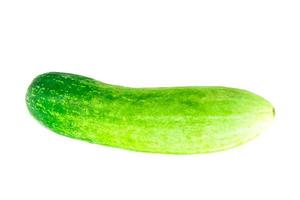 cucumber on  isolated  background Clipping path photo