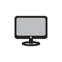 icono de monitor eps 10 vector