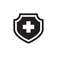 Cross Shield Icon EPS 10 vector
