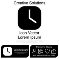 icono de reloj eps 10 vector