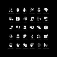 Set of simple icons of Med-Tech Innovation vector