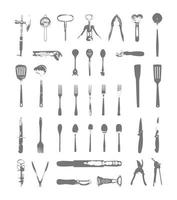 Flatware of Set vector