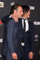 LOS ANGELES, OCT 2 -  Andrew Lincoln, Norman Reedus at the The Walking Dead Season 5 Premiere at Universal City Walk on October 2, 2014 in Los Angeles, CA photo