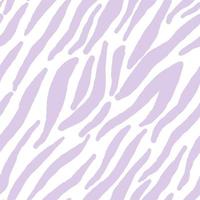 Lilac zebra skin print seamless pattern. Animal pattern for fabric, home textile, covers, wrapping paper vector