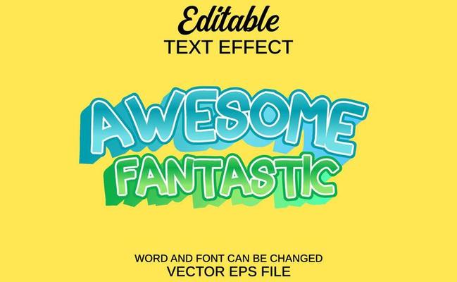 eeditable text effect