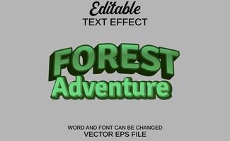 eeditable text effect vector