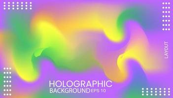 fondo abstracto holográfico vector