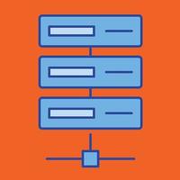 Server Backup Vector icon that can easily modify or edit