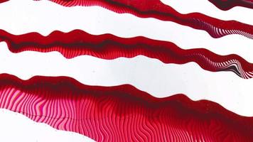 röd vit texturerad virvel vågig rörelse abstrakt bakgrund unik tapet video