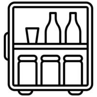 icono de refrigerador con fondo transparente vector