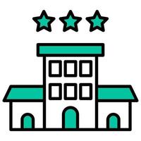 hotel rating icon with transparent background vector