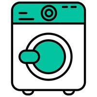 washing machine icon with transparent background vector