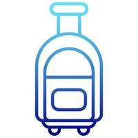 suitcase icon with transparent background vector