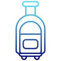 suitcase icon with transparent background vector