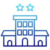hotel rating icon with transparent background vector
