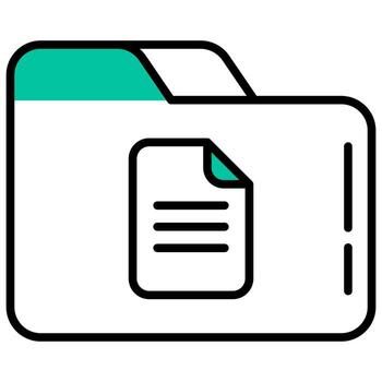 folder and document vector