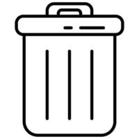 trash bin edit tools vector