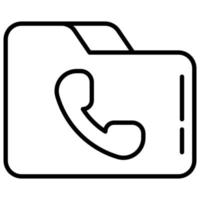 folder and phone vector