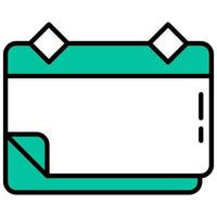calendar and icon vector