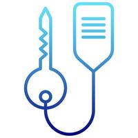 key icon with transparent background vector