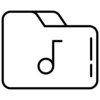 folder and music note vector