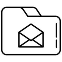 folder and envelope vector