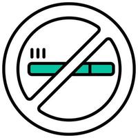 no smoking icon with transparent background vector