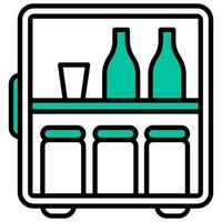 refrigerator icon with transparent background vector