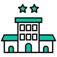 hotel rating icon with transparent background vector