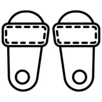 slipper icon with transparent background vector