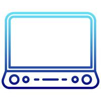 television icon with transparent background vector