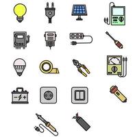 icono de herramientas electricas vector