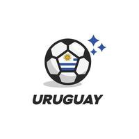 Uruguay Ball Flag vector